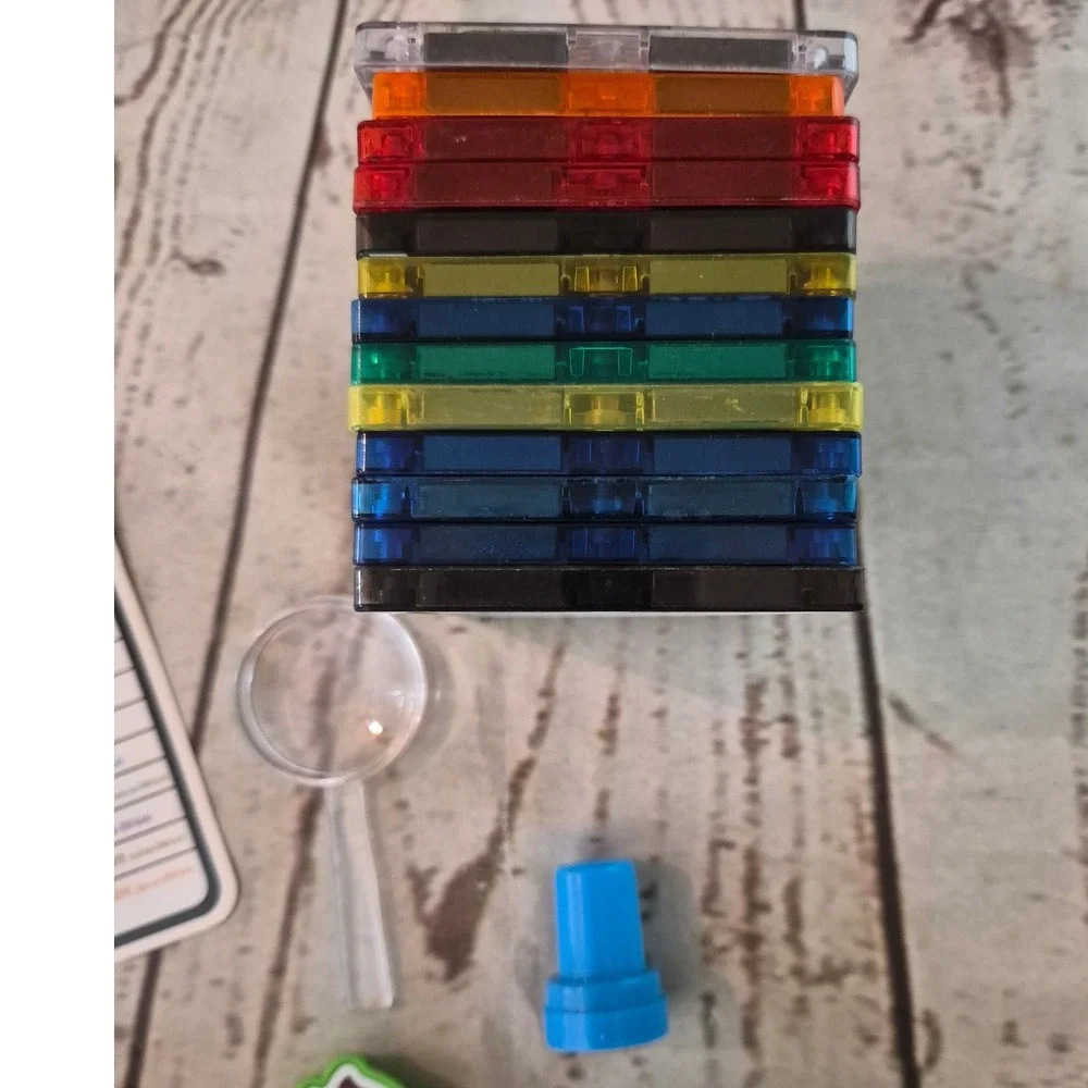 Educational Toy Lot Magnetic Tiles Logic Puzzle Spanish Flashcards Sensory Tools